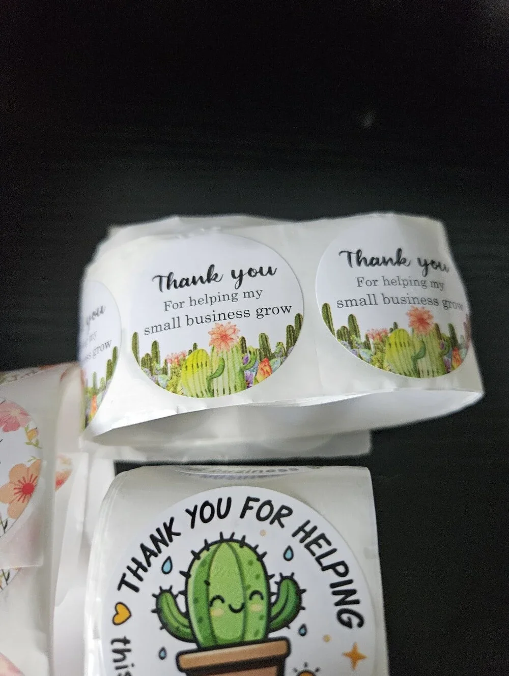 Thank You Cactus Stickers Bundle